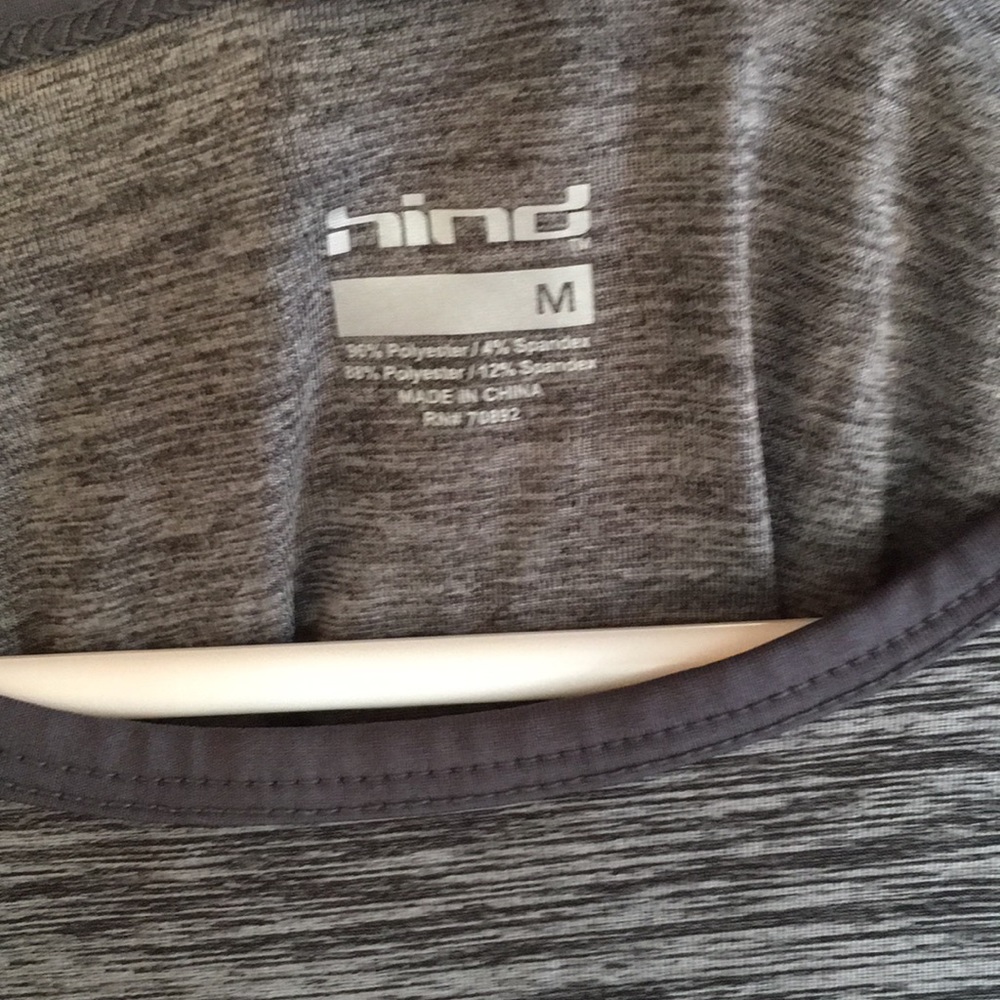 Grey and Pink long sleeve dry fit shirt, size M - Picture 4 of 4